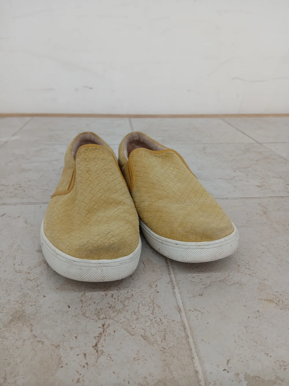Sam Edelman Men's Slip-On Loafers in Mustard Yellow